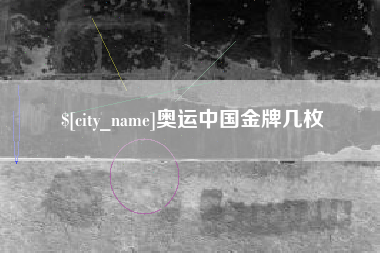 辽阳奥运中国金牌几枚