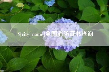 辽阳全国消防证书查询