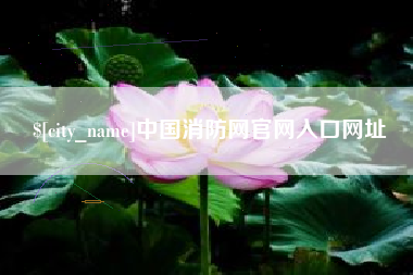 辽阳中国消防网官网入口网址