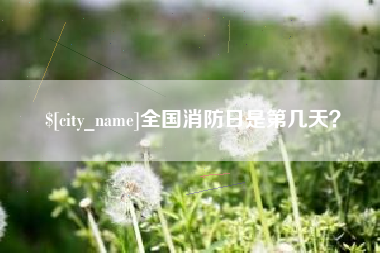 辽阳全国消防日是第几天？
