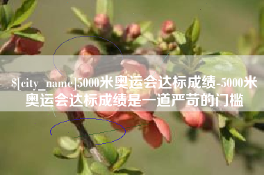 辽阳5000米奥运会达标成绩-5000米奥运会达标成绩是一道严苛的门槛