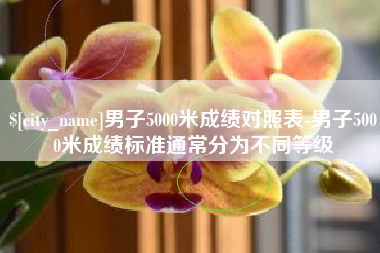 辽阳男子5000米成绩对照表-男子5000米成绩标准通常分为不同等级