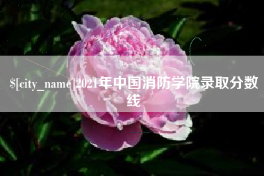 辽阳2021年中国消防学院录取分数线