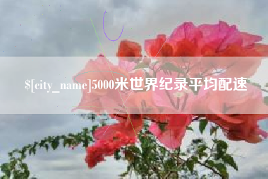 辽阳5000米世界纪录平均配速