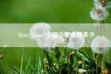 辽阳中国今年金牌多少