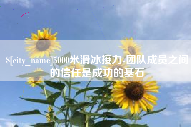 辽阳5000米滑冰接力-团队成员之间的信任是成功的基石