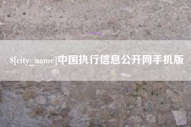 辽阳中国执行信息公开网手机版
