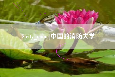 辽阳中国的消防大学