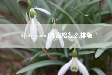 辽阳九宫格怎么排版