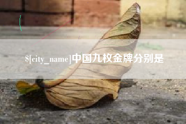 辽阳中国九枚金牌分别是