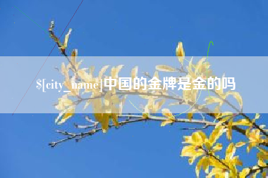 辽阳中国的金牌是金的吗