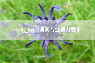 辽阳消防专业视力要求