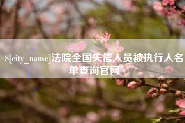 辽阳法院全国失信人员被执行人名单查询官网