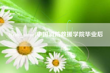 辽阳中国消防救援学院毕业后