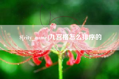 辽阳九宫格怎么排序的