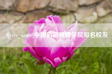 辽阳中国消防救援学院知名校友