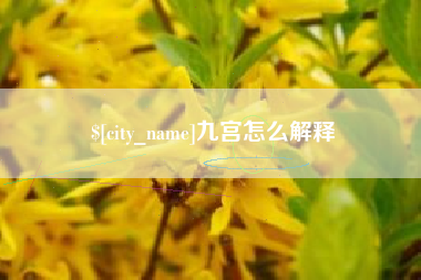 辽阳九宫怎么解释