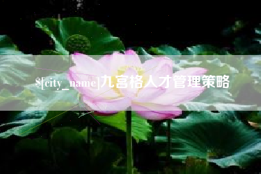 辽阳九宫格人才管理策略
