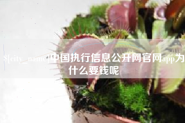 辽阳中国执行信息公开网官网app为什么要钱呢