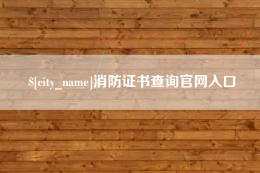 辽阳消防证书查询官网入口