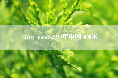 辽阳2020年中国5000米