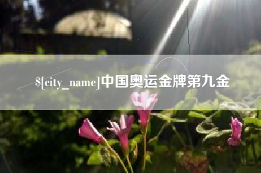 辽阳中国奥运金牌第九金