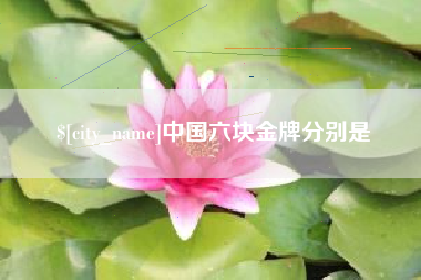 辽阳中国六块金牌分别是